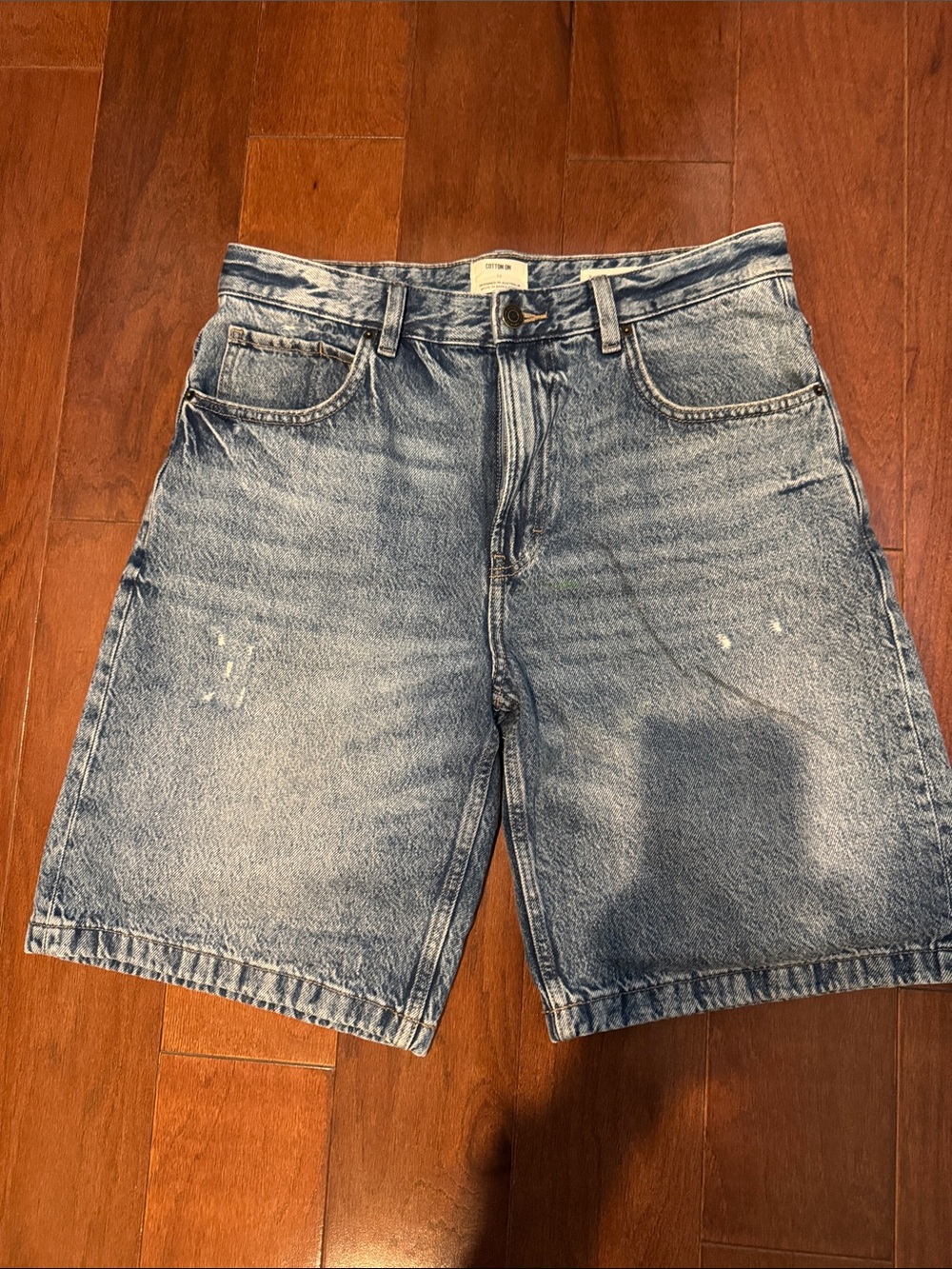 Denim Jean Shorts - Classic Blue Men's Shorts size 32 baggy denim short jort